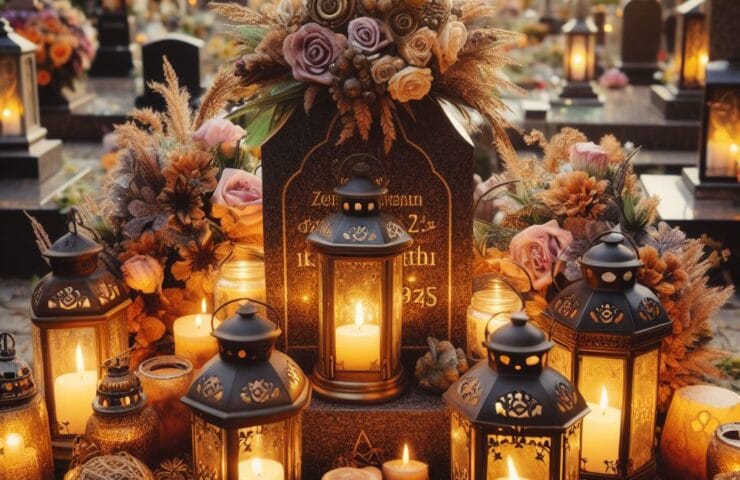 Duże znicze lampiony