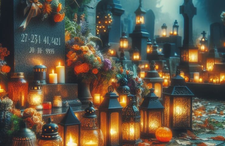 Lampion znicz metalowy