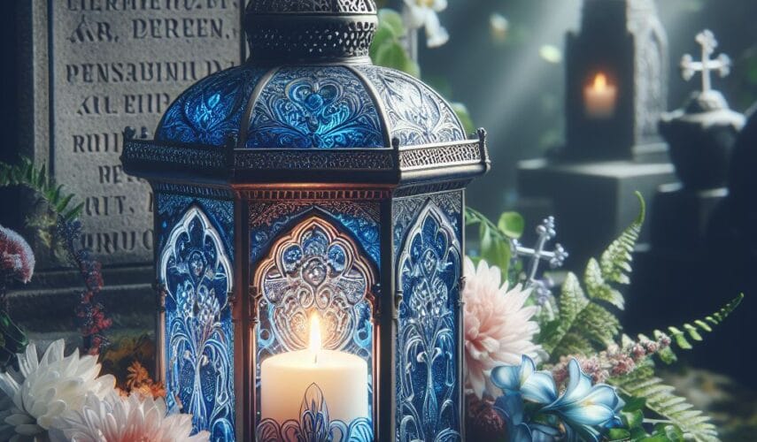 Znicz lampion szklany