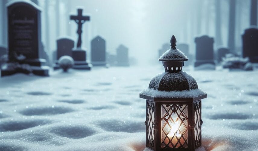 Piękne znicze na Boże Narodzenie