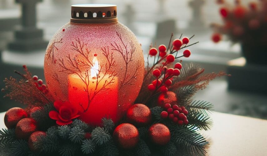 Piękne znicze na Wszystkich Świętych