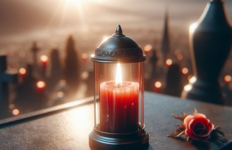 Piękne znicze szklane