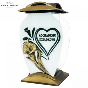 Wyjątkowy złoty znicz dla kochanemu dziadkowi i CEZAR KALLA DZIADKOWI