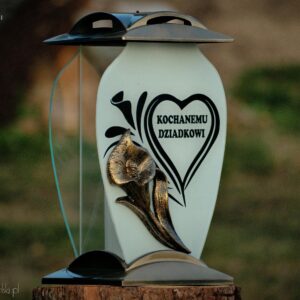 Wyjątkowy złoty znicz dla kochanemu dziadkowi i CEZAR KALLA DZIADKOWI