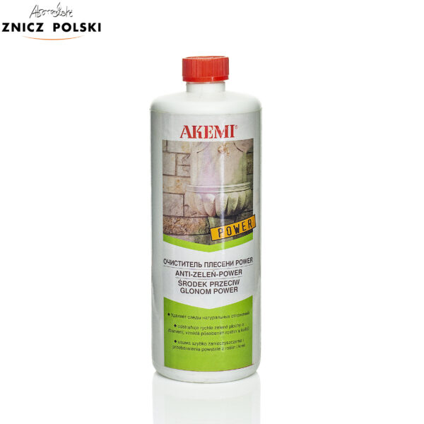 Akemi Anti-Grun Power środek do usuwania glonów - nalotów zielonych z kamienia piaskowca 1L