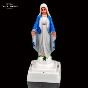 Wyjątkowy ekologiczny wkład led Z POSĄŻKIEM Matki Boskiej do zniczy