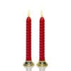 Stołowe świece LED w kolorze czerwonym 21,5cm - 2szt