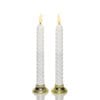 Stołowe świece LED w kolorze białym 21,5cm - 2szt