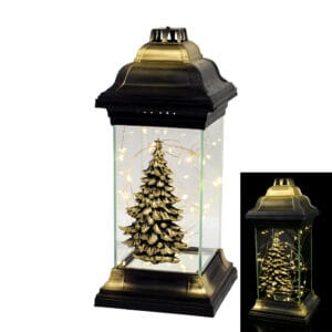 Znicz kapliczka z choinką i lampkami led LS2CH LED