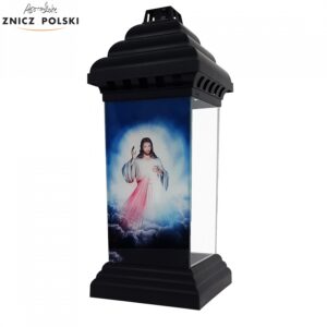 Wyjątkowy znicz kapliczka z Chrystusem