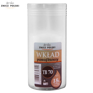 Wkład wymienny do zniczy parafinowy prasowany czas palenia 18h TB70 (35 szt.)