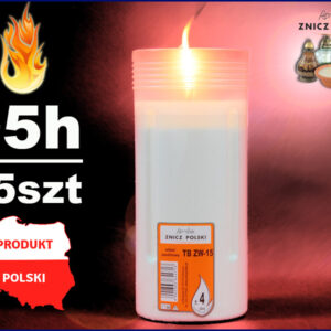 Wymienny wkład parafinowy czas palenia 95h TBZW15 (15 szt.)