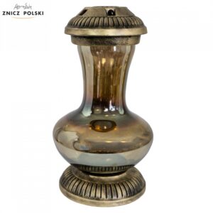 Elegancki wysoki znicz nagrobny w złotym kolorze - WAZON MAX