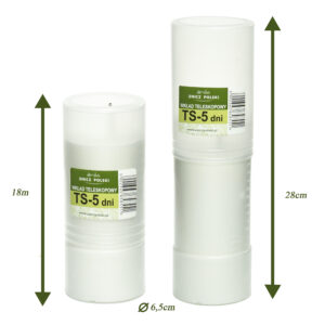 Wkład parafinowy 5 dniowy teleskopowy/wysuwany - regulowana wysokość (5szt)