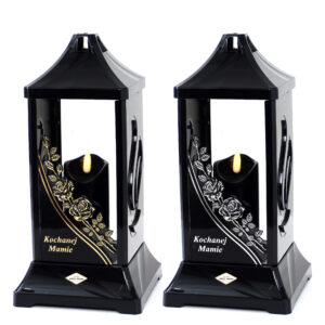 Skromny znicz nagrobny dla ukchanej Mamy