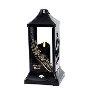 Skromny znicz nagrobny dla ukchanej Mamy