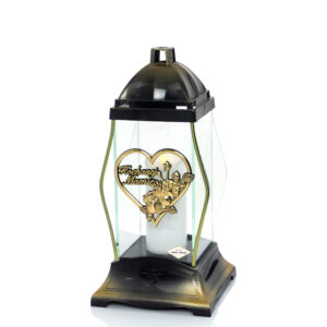 Klasyczna elegancka kapliczka nagrobna z motywem serca dla Mamy