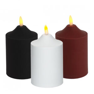 Wkład świeca LED z timerem biały, czarny lub bordowy 19/21/YZE