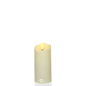Imitacja świecy LED w kolorze ecru z migoczącym płomieniem 12cm, 13,5cm, 16cm lub 18,5cm