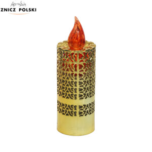 Ażurowy wkład LED w kolorze złotym lub srebrnym wys.15cm