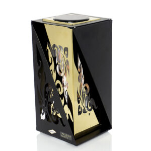 Kwadratowy nowoczesny znicz solarny w formie latarenki METAL LATARNIA