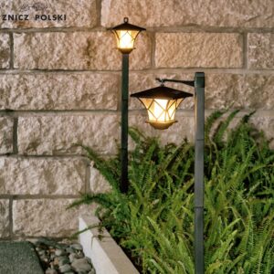 Ogrodowa lampa solarna wysoka latarenka