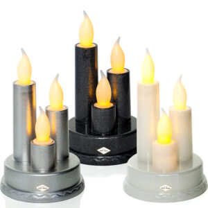 Wkład LED – Potrójna świeca | efekt płomienia | różne kolory