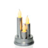Wkład LED – Potrójna świeca | efekt płomienia | różne kolory
