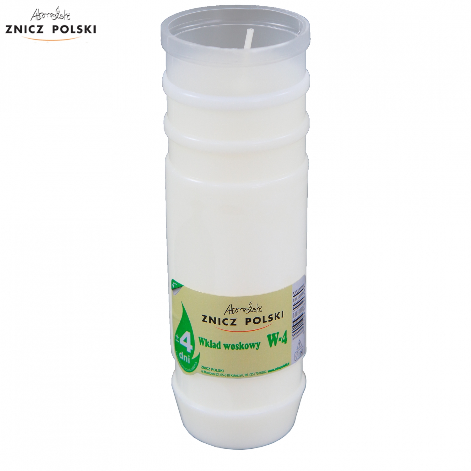 Wysokiej jakości wkłady woskowe do zniczy czas palenia 100h W4 (35 szt.)