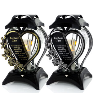 Monumentalny znicz w kształcie serca dla Ukochanego Taty