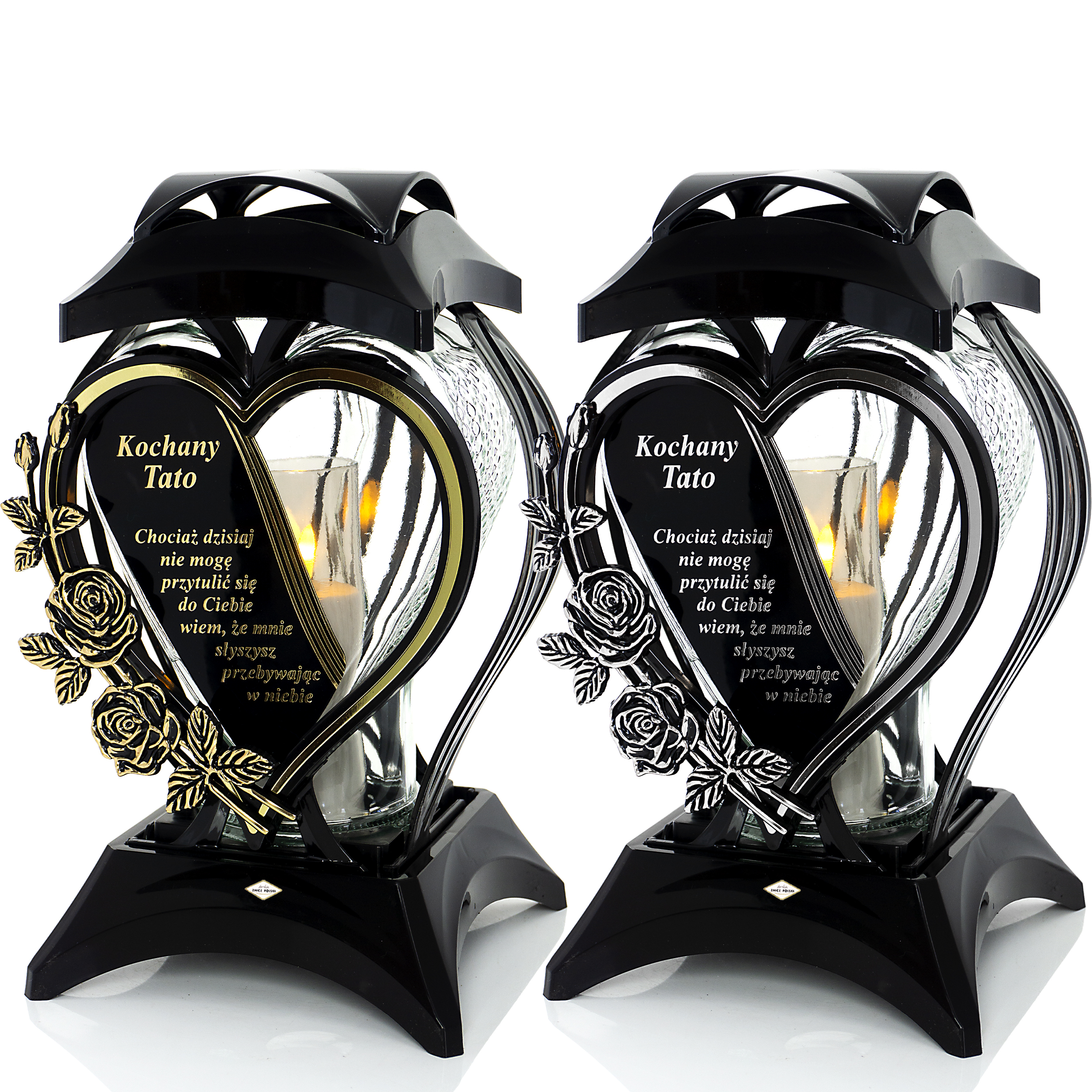 Monumentalny znicz w kształcie serca dla Ukochanego Taty