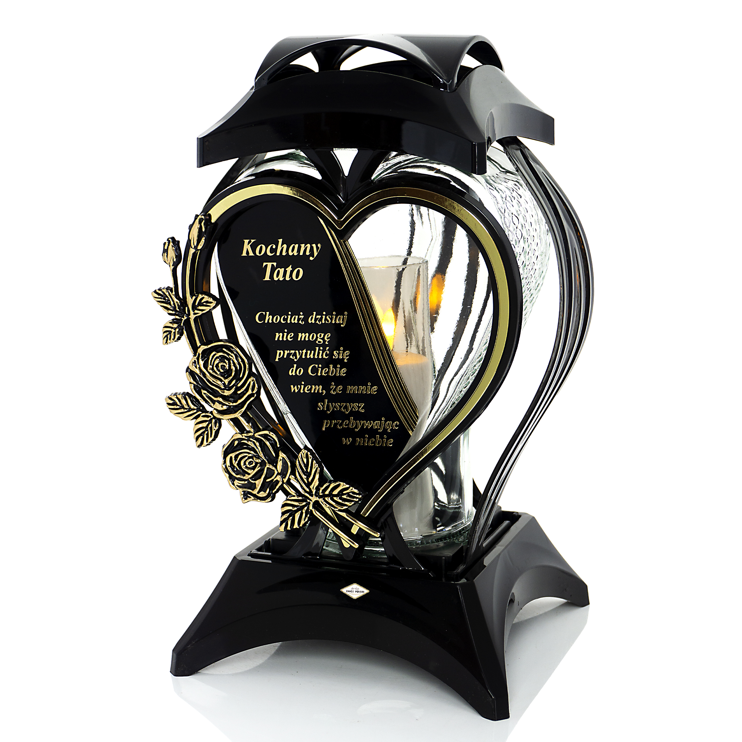 Monumentalny znicz w kształcie serca dla Ukochanego Taty