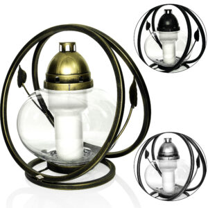 Znicz artystyczny klasyczny z dodatkiem metaloplastyki artystycznej KLASYK ART METAL