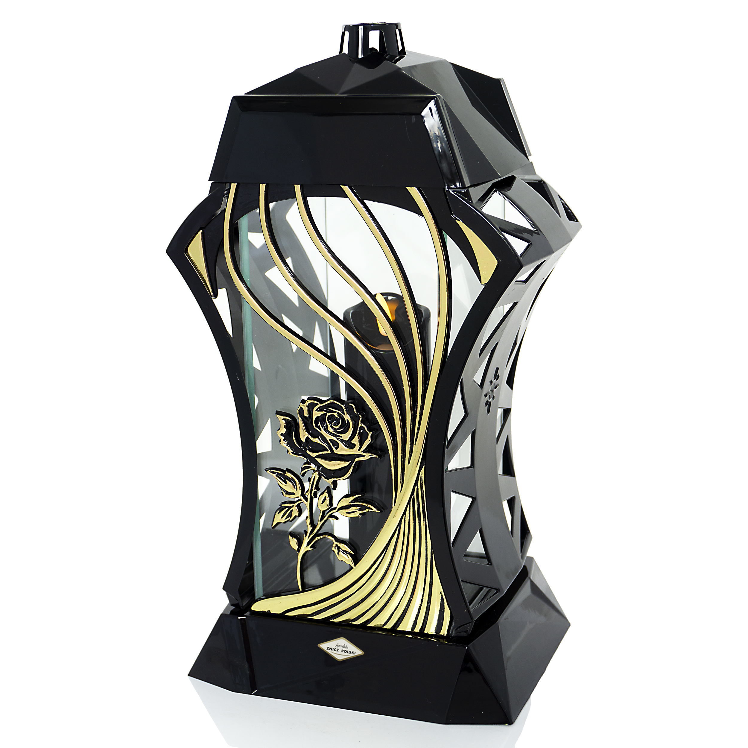 Efektowny duży znicz nagrobny LAMEL AŻUR wersje kolorystyczne do wyboru