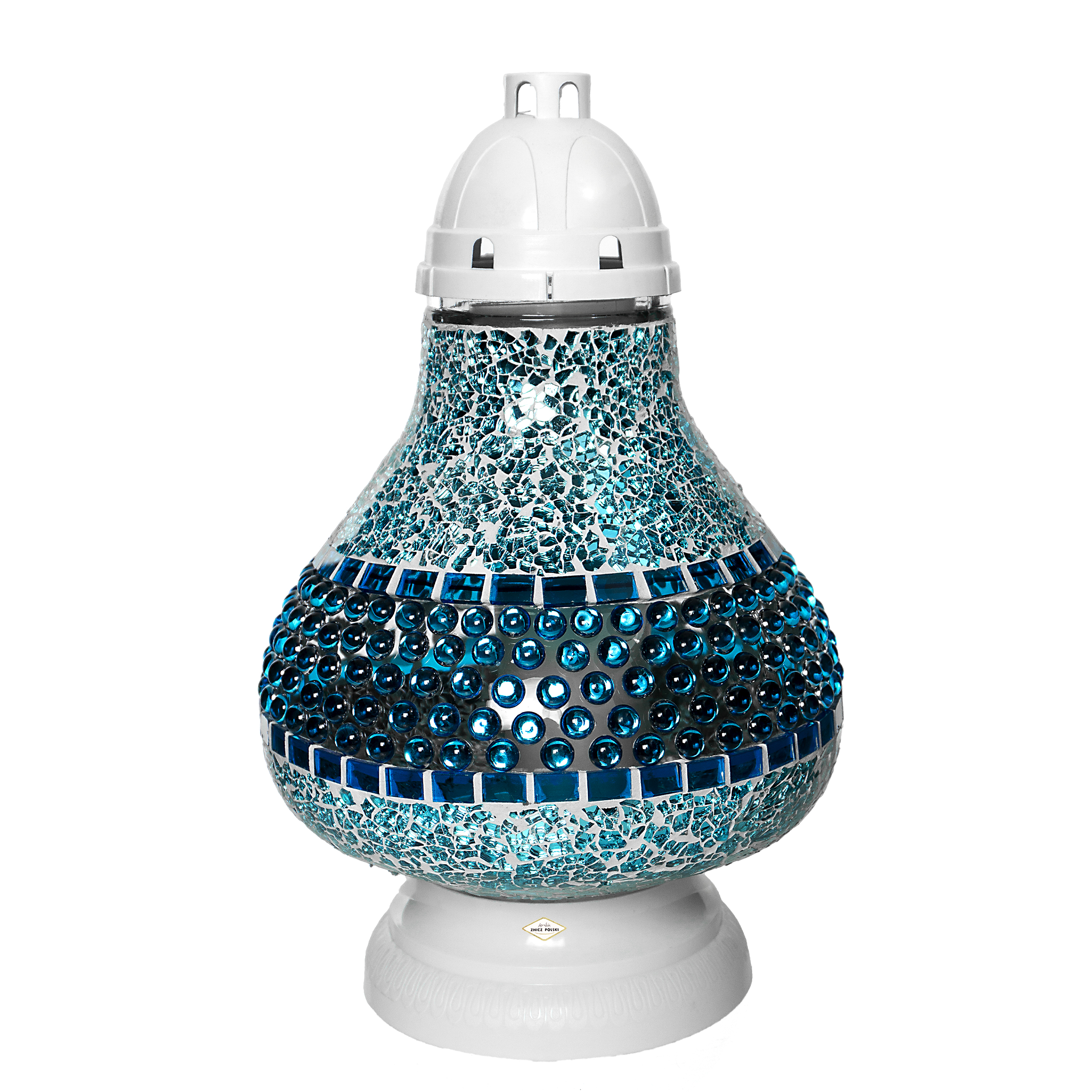 Znicz witrażowymozaika nagrobny w wielu kolorach Nowość 2025