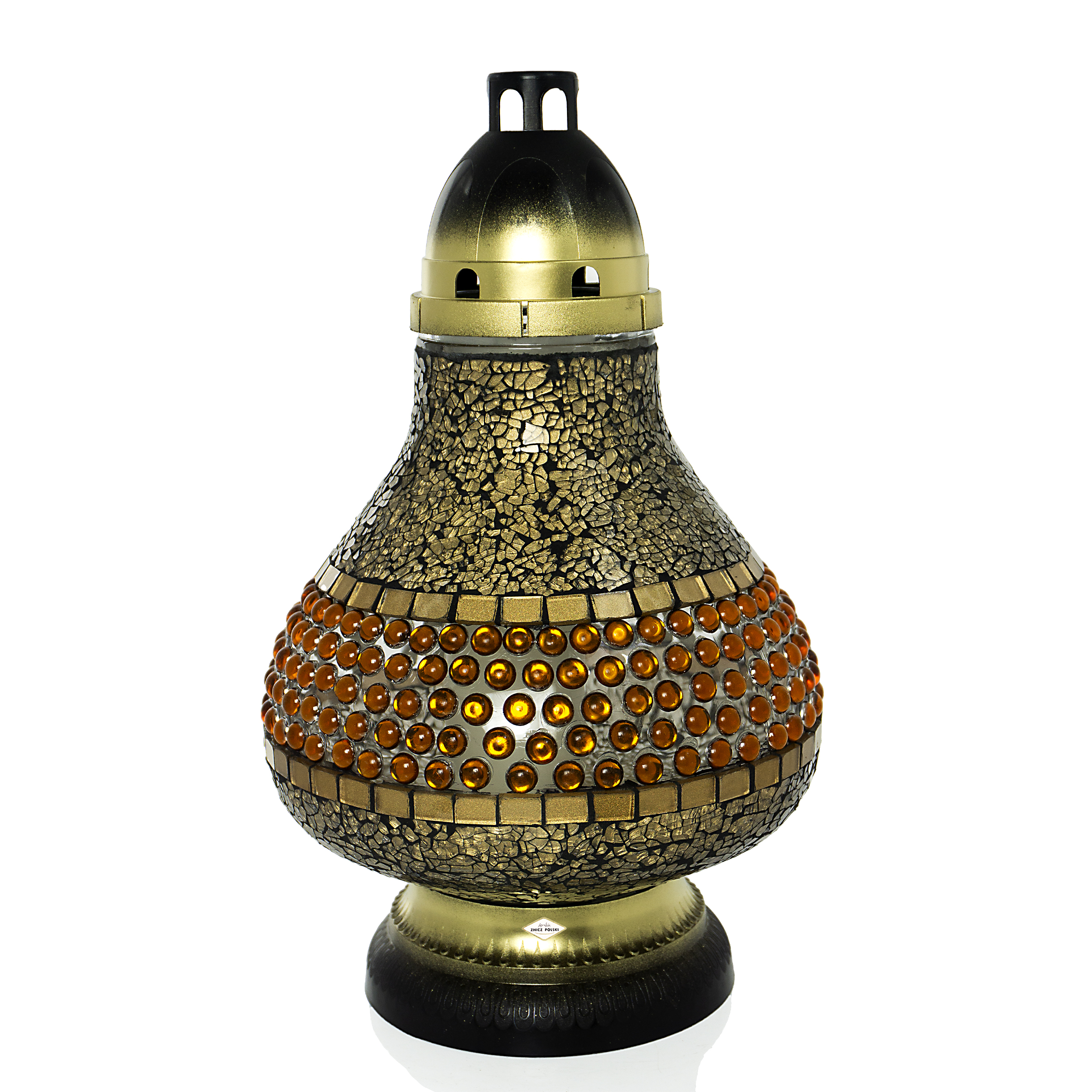 Znicz witrażowymozaika nagrobny w wielu kolorach Nowość 2025