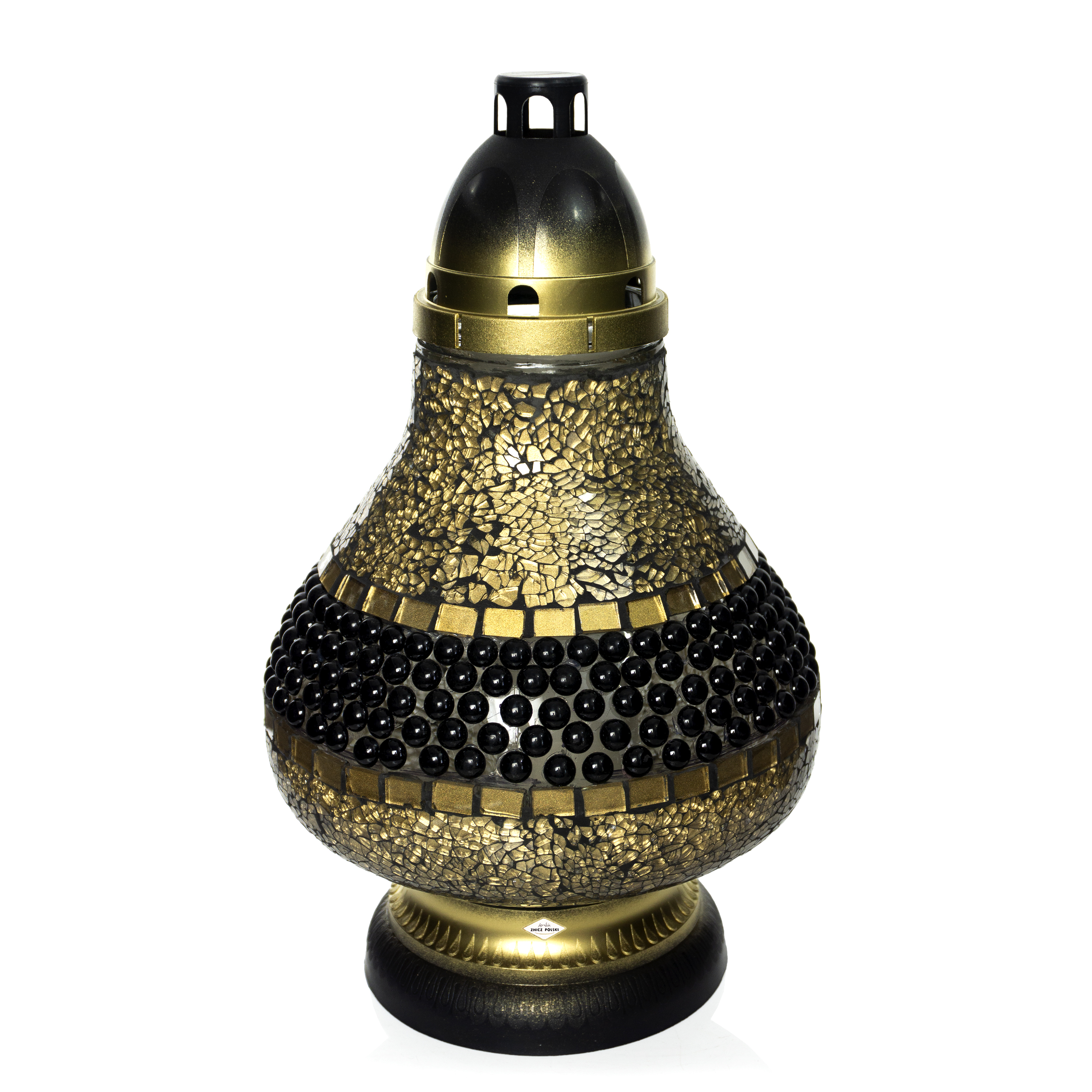 Znicz witrażowymozaika nagrobny w wielu kolorach Nowość 2025