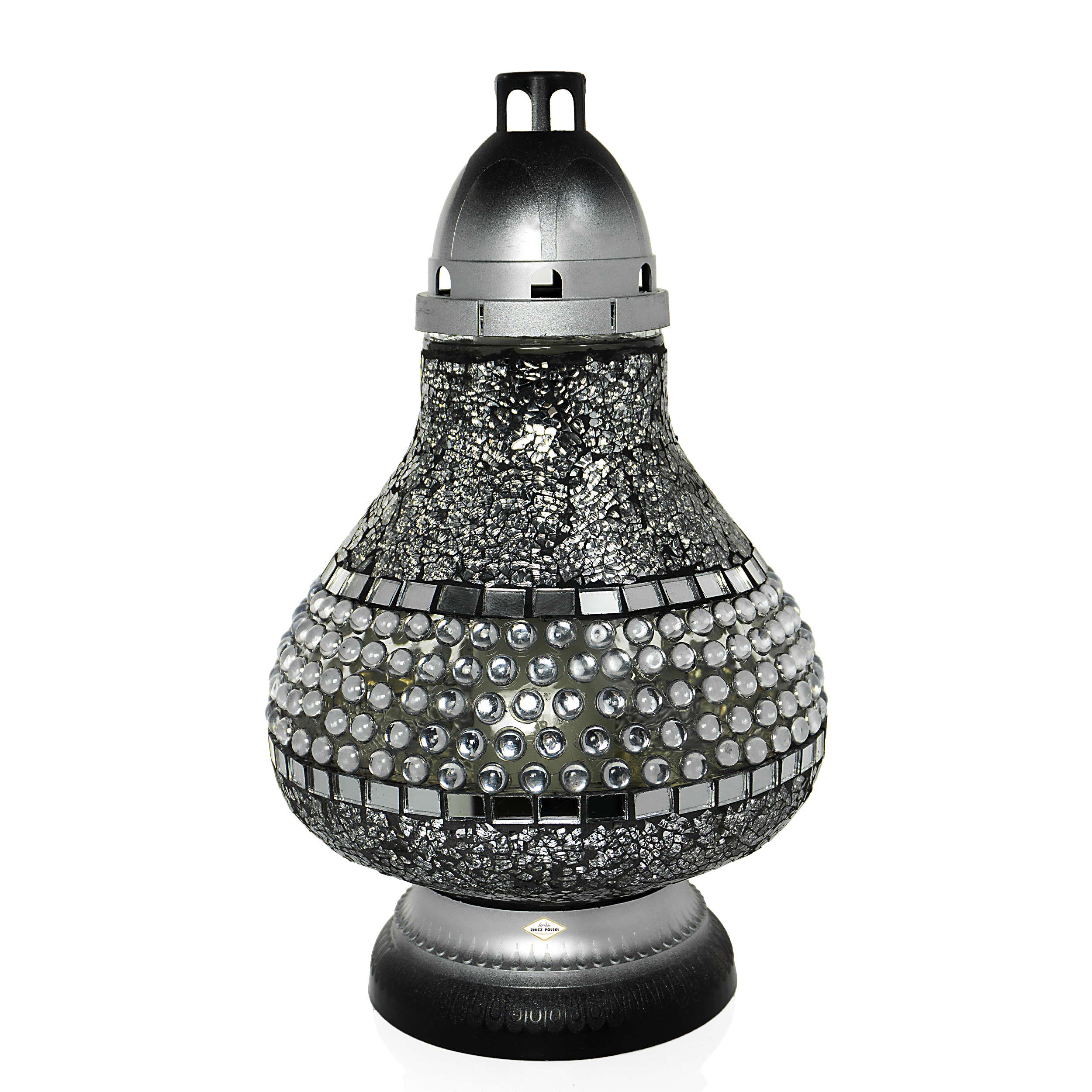 Znicz witrażowymozaika nagrobny w wielu kolorach Nowość 2025