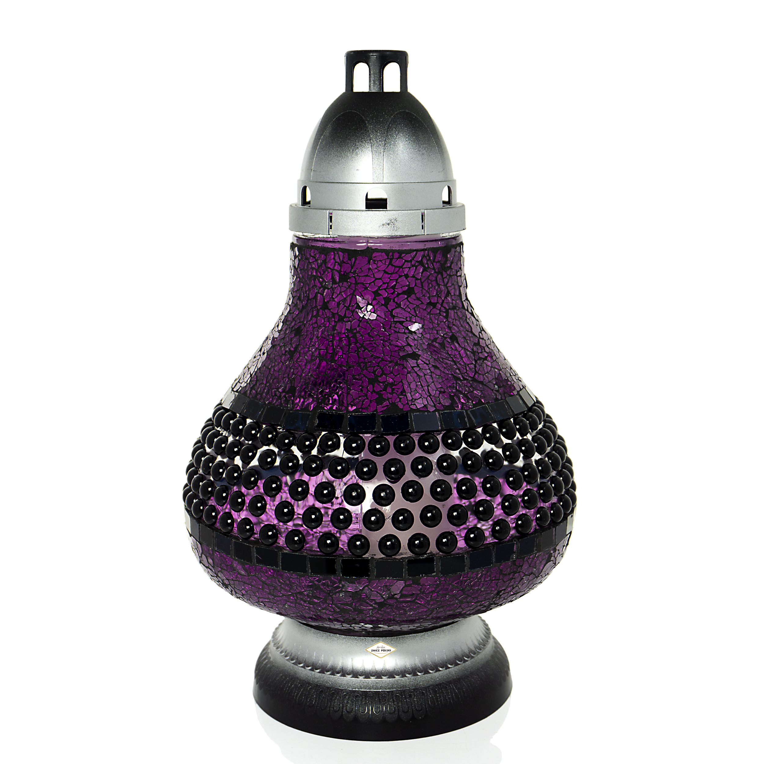 Znicz witrażowymozaika nagrobny w wielu kolorach Nowość 2025