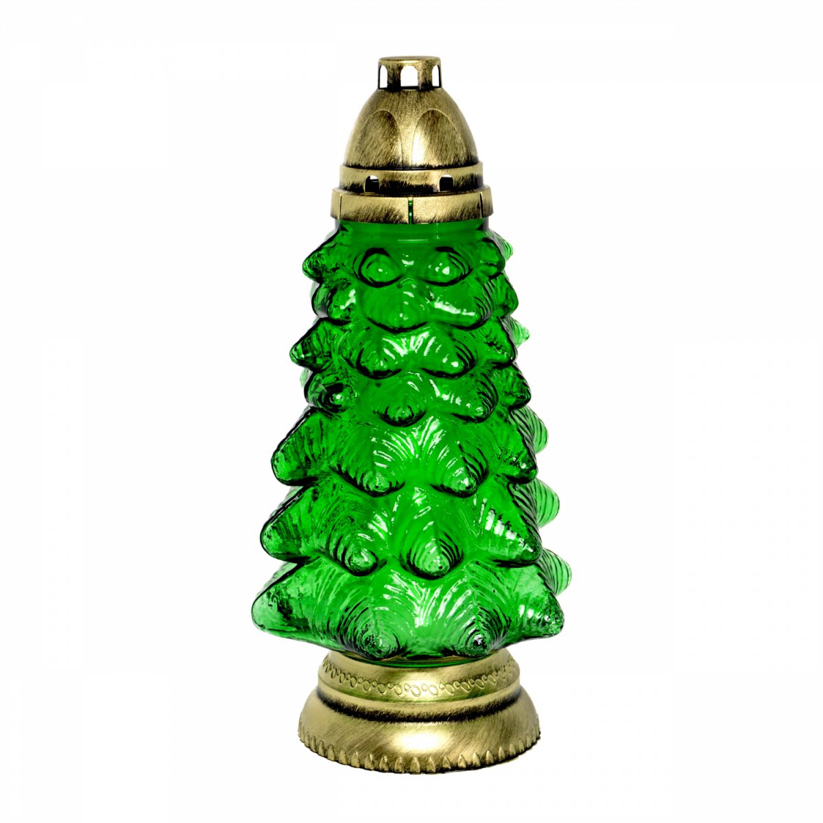 Znicz nagrony bożonaordzeniowy choinka 31cm