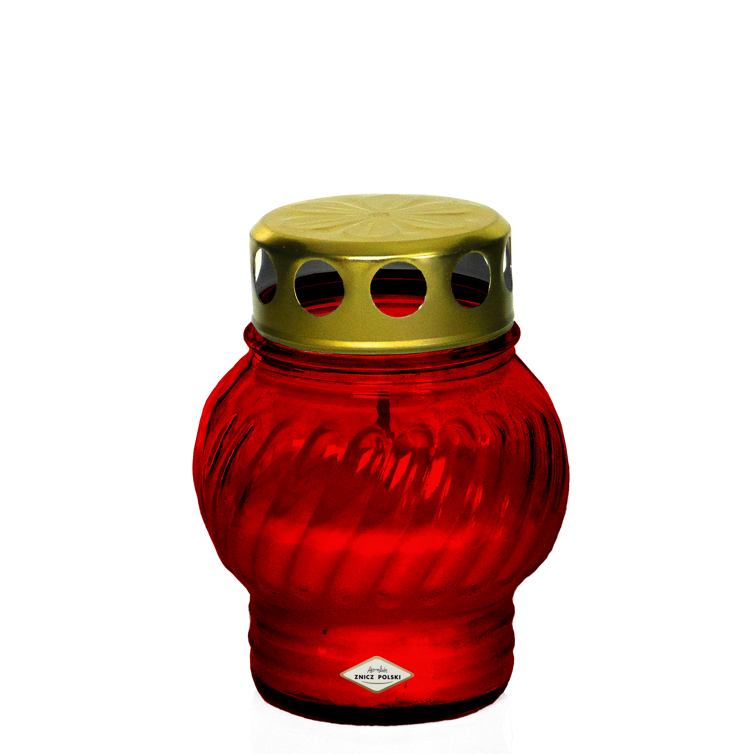 Znicz klasyczny szklany zalewany 11cm