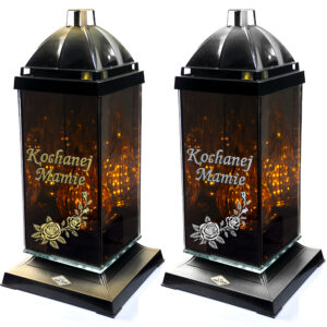 Znicz artystyczny 3D z dedykacją lub bez – Mama / Tata (efekt nieskończoności)