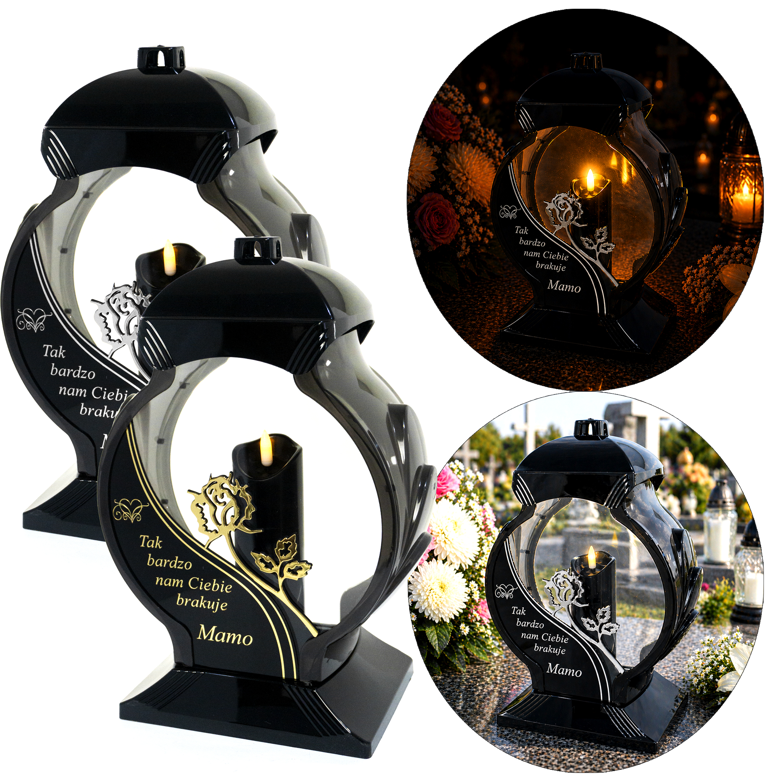 Wyjątkowy znicz dla mamy z dedykacją "Tak bardzo nam Ciebie brakuje Mamo"