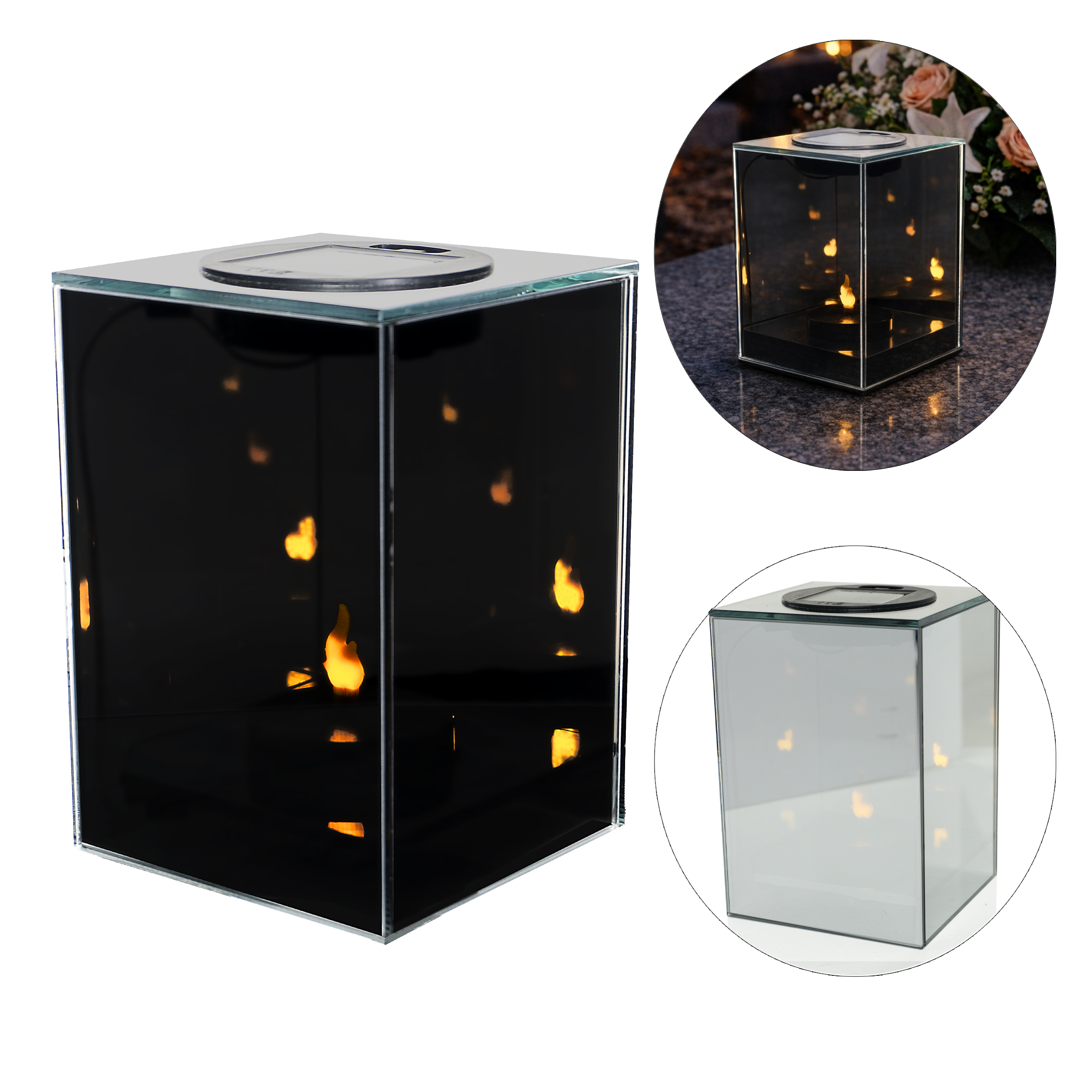 Znicz solarny 3D LED - możliwość dodania dedykacji dla Mamy lub Taty