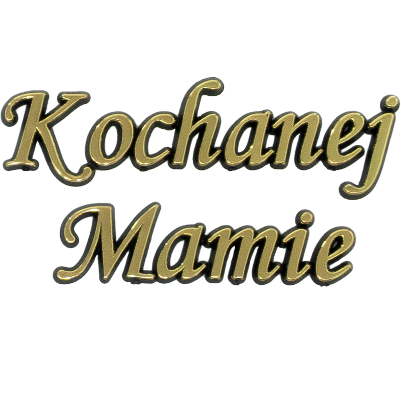 Napis Kochanej Mamie złoty