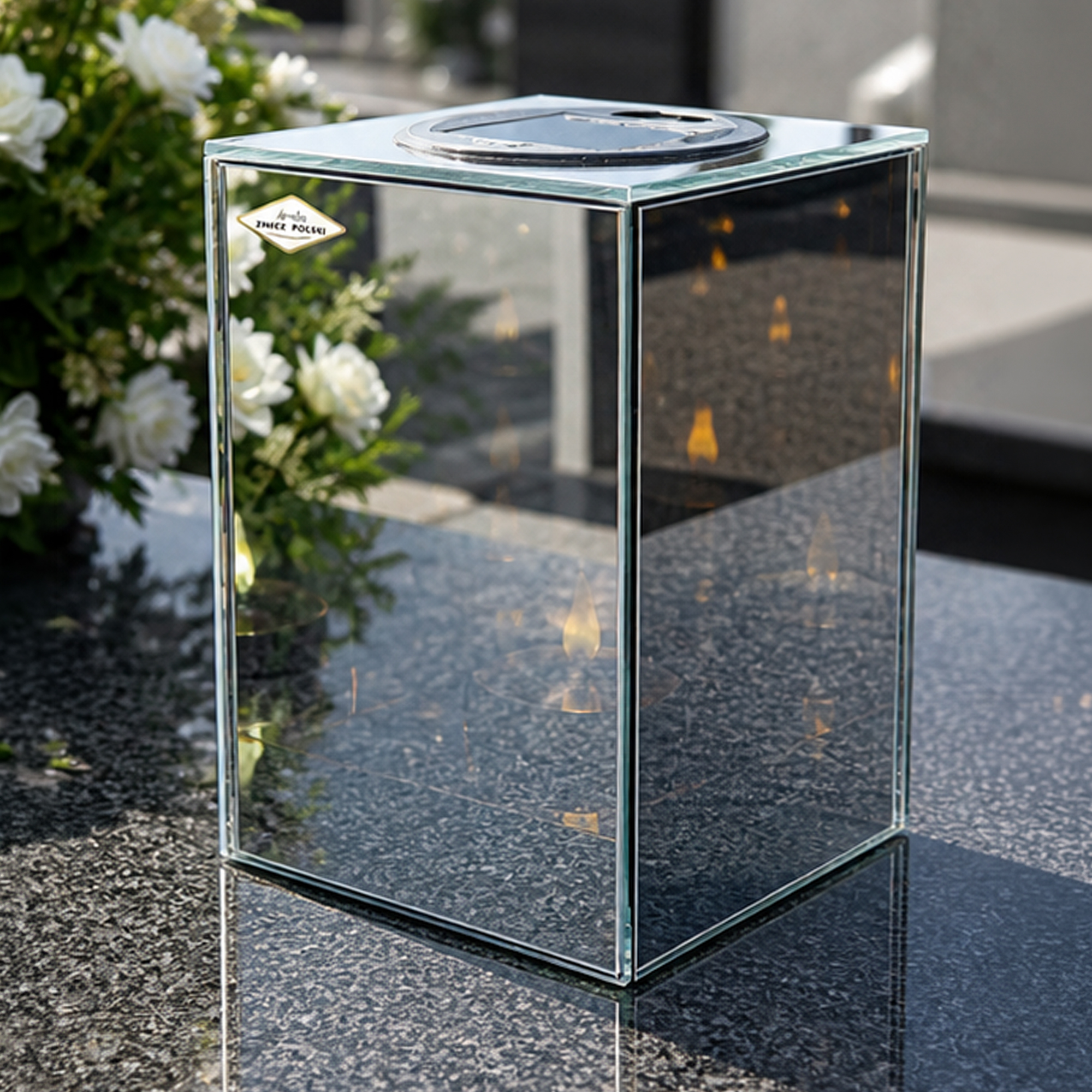Znicz solarny 3D LED - możliwość dodania dedykacji dla Mamy lub Taty