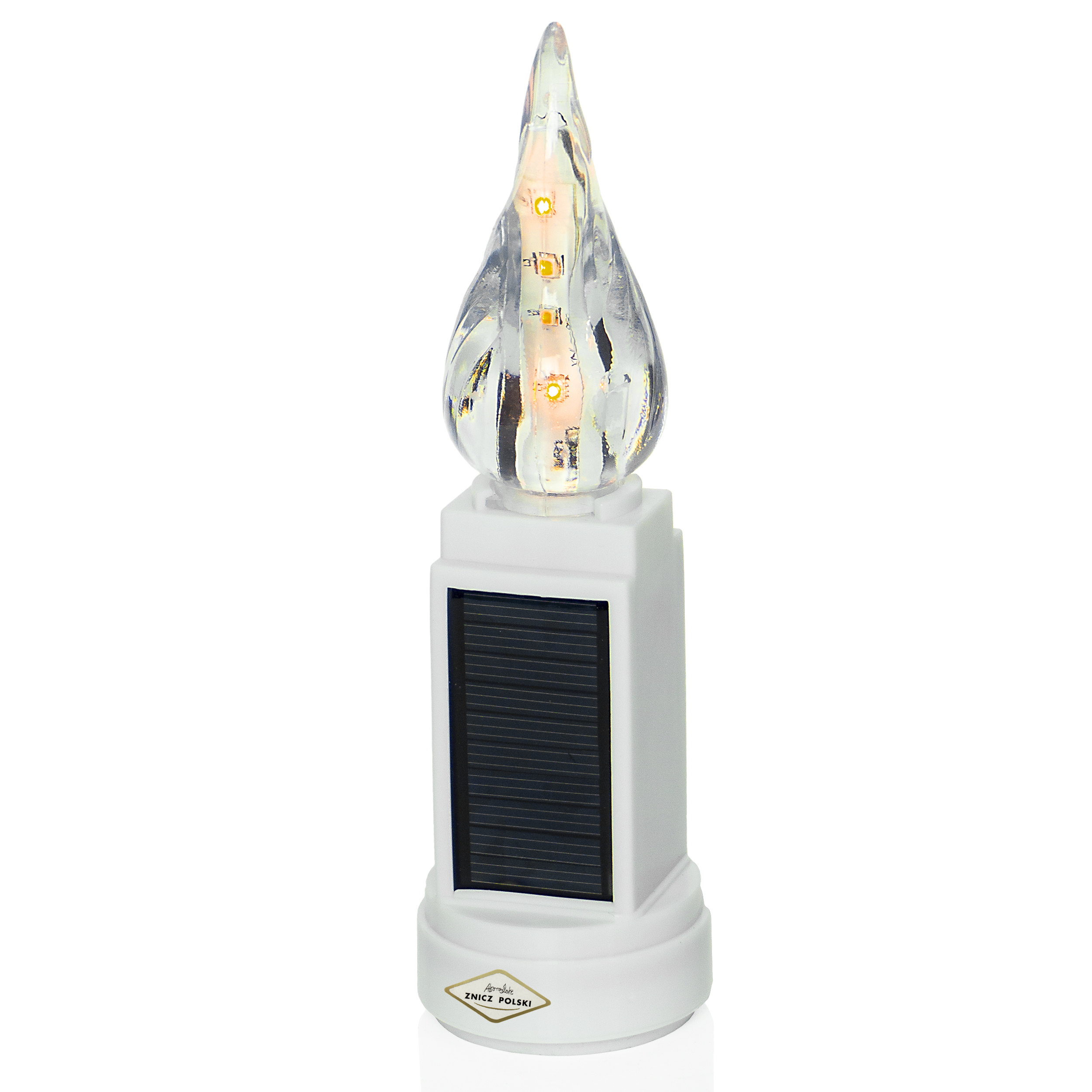 Wkład solarny do zniczy imitujący żywy płomień 16cm