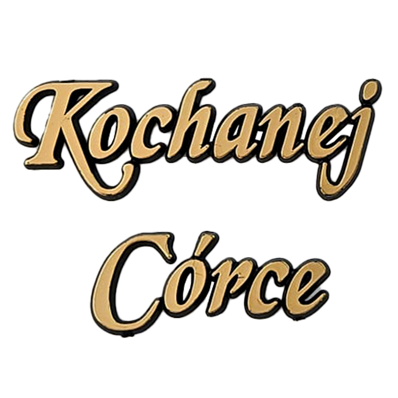 Napis Kochanej Córce złoty