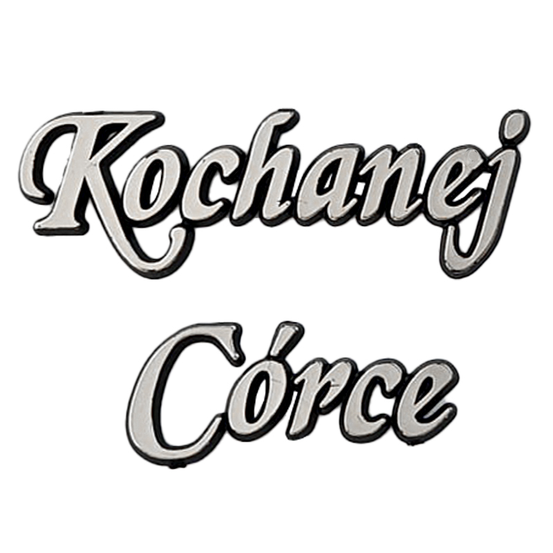 Napis Kochanej Córce srebrny